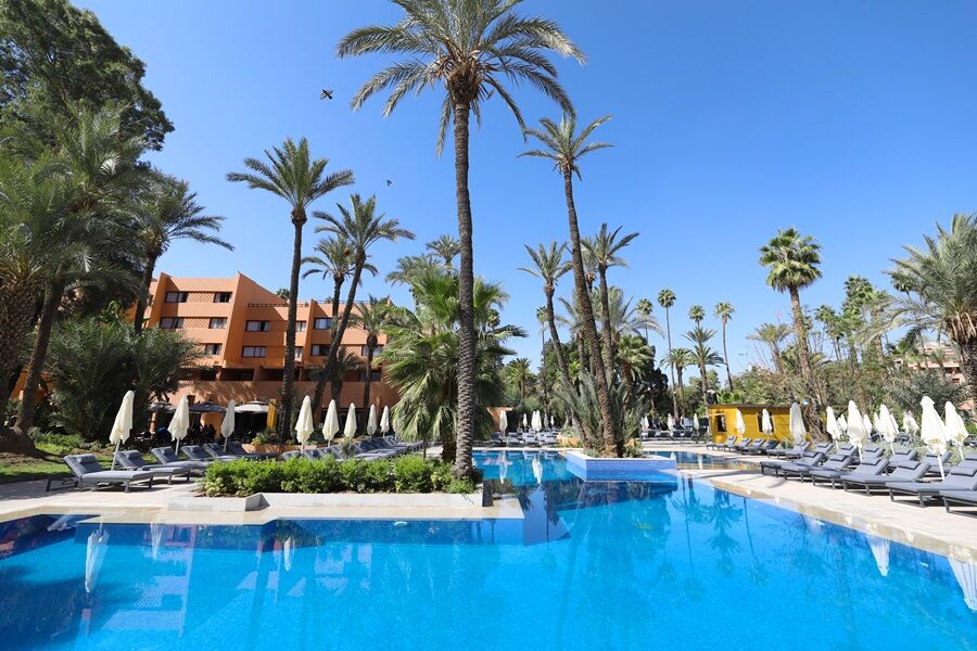 Kenzi Farah Marraquexe Exterior foto The swimming pool at the hotel
